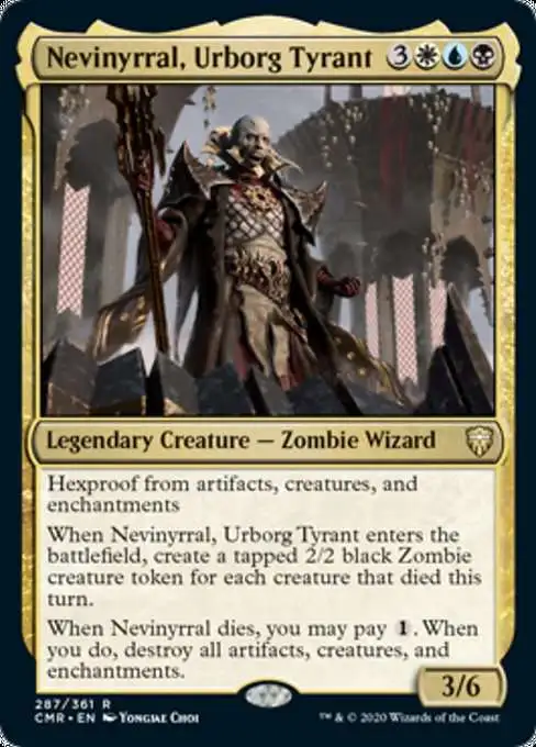 Magic The Gathering Trading Card Game Commander Legends Single Card Rare Nevinyrral, Urborg Tyrant 287 Foil - ToyWiz Magic The Gathering Trading Card Game Commander Legends Single Card Rare Nevinyrral, Urborg Tyrant 287 Foil - ToyWiz