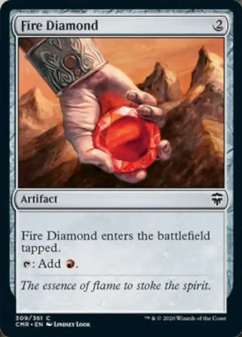 MtG Trading Card Game Commander Legends Common Foil Fire Diamond #309