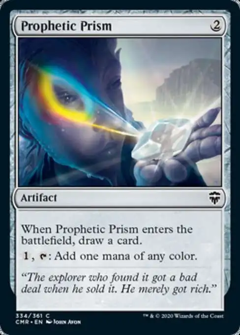 MtG Trading Card Game Commander Legends Common Prophetic Prism #334