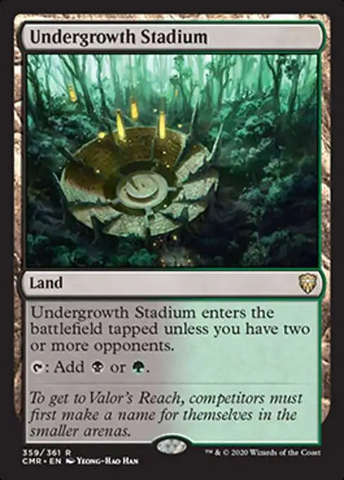 MtG Trading Card Game Commander Legends Rare FOIL Undergrowth Stadium #359