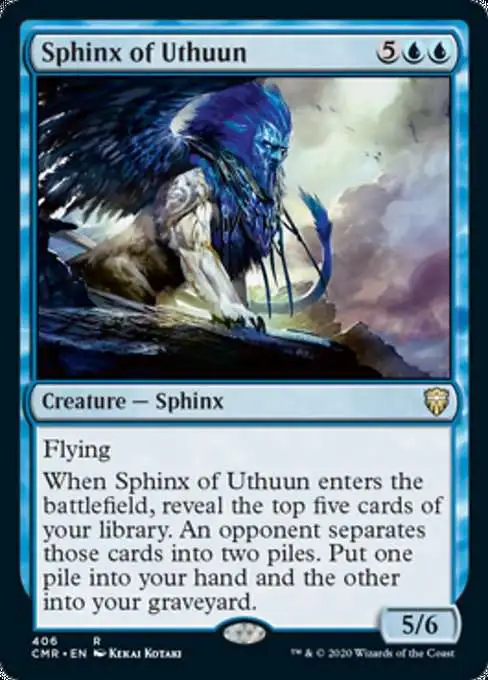 MtG Trading Card Game Commander Legends Rare Sphinx of Uthuun #406  [Commander Deck]