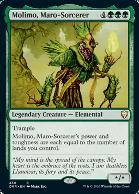 MtG Trading Card Game Commander Legends Rare Molimo, Maro-Sorcerer #430  [Commander Deck]