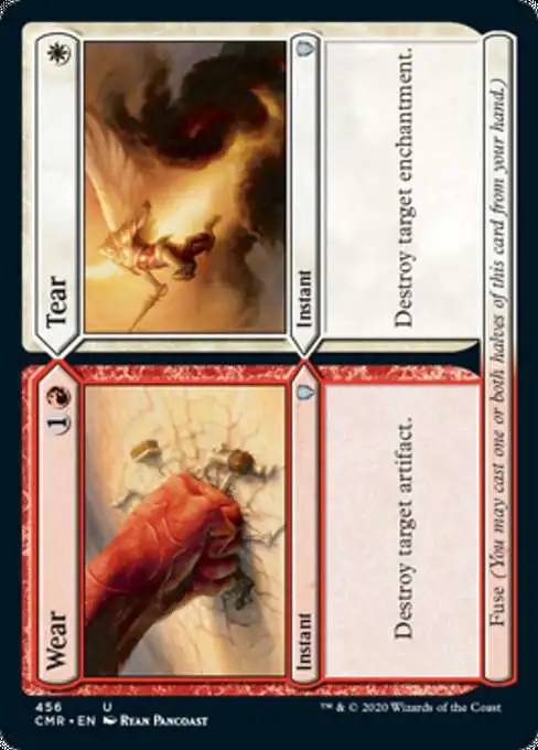 MtG Trading Card Game Commander Legends Uncommon Wear // Tear #456 [Commander Deck]