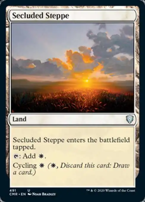 MtG Trading Card Game Commander Legends Uncommon Secluded Steppe #491 [Commander Deck]