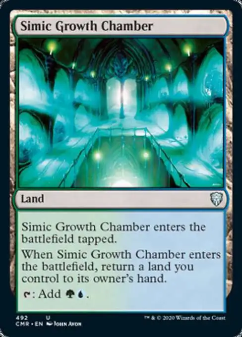 MtG Trading Card Game Commander Legends Uncommon Simic Growth Chamber #492 [Commander Deck]