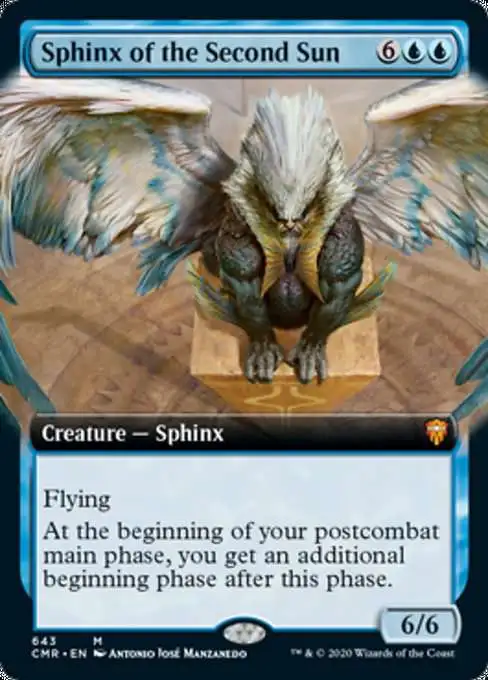 MtG Trading Card Game Commander Legends Mythic Rare Sphinx of the Second Sun #643 [Extended Art]