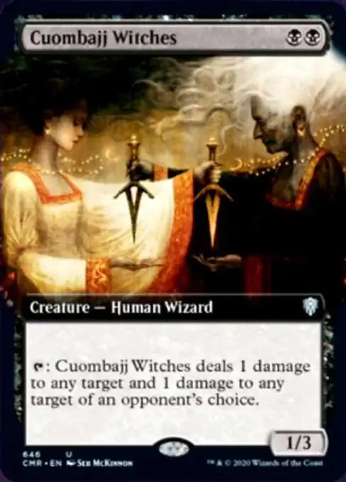 MtG Trading Card Game Commander Legends Uncommon Cuombajj Witches #646 [Extended Art]
