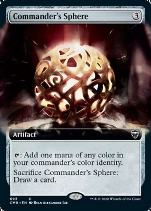 MtG Trading Card Game Commander Legends Common Commander's Sphere #693 [Extended Art]