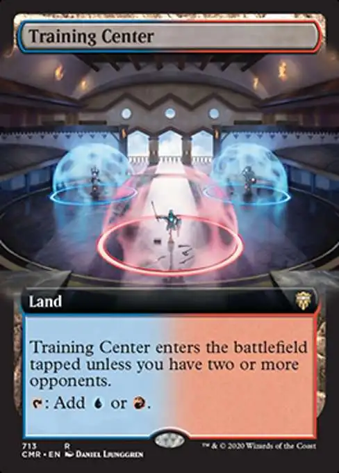 MtG Trading Card Game Commander Legends Rare Training Center #713 [Extended Art, Foil]