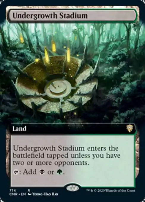 MtG Trading Card Game Commander Legends Rare Undergrowth Stadium #714 [Extended Art]