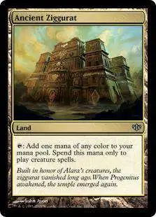 MtG Trading Card Game Conflux Uncommon Ancient Ziggurat #141