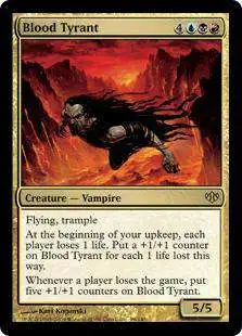 MtG Trading Card Game Conflux Rare Blood Tyrant #99