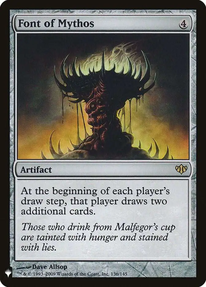 MtG Trading Card Game The List Rare Font of Mythos #136