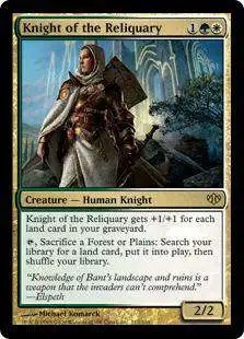 MtG Trading Card Game Conflux Rare Foil Knight of the Reliquary #113