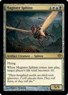 MtG Trading Card Game Conflux Rare Magister Sphinx #116