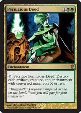 MtG Conspiracy Mythic Rare Foil Pernicious Deed #191