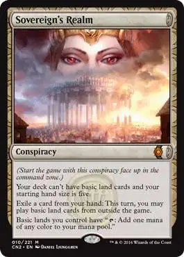 MtG Trading Card Game Conspiracy: Take the Crown Mythic Rare Sovereign's Realm #10