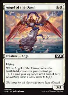 MtG 2019 Core Set Common Angel of the Dawn #7