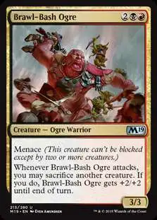 MtG 2019 Core Set Uncommon Brawl-Bash Ogre #213
