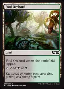 MtG 2019 Core Set Common Foul Orchard #251