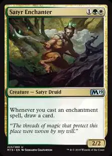 MtG 2019 Core Set Uncommon Foil Satyr Enchanter #223