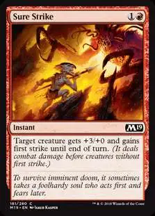 MtG 2019 Core Set Common Sure Strike #161