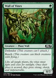MtG 2019 Core Set Common Wall of Vines #210