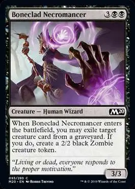 MtG 2020 Core Set Common Boneclad Necromancer #93