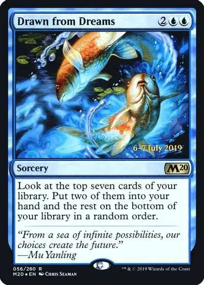 MtG 2020 Core Set Rare Drawn from Dreams #56 [Prerelease foil]