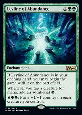 MtG 2020 Core Set Rare Leyline of Abundance #179