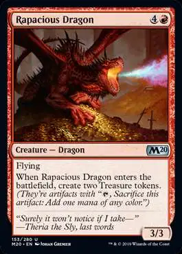 MtG 2020 Core Set Uncommon Rapacious Dragon #153