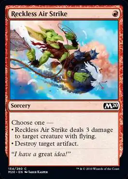 MtG 2020 Core Set Common Foil Reckless Air Strike #154