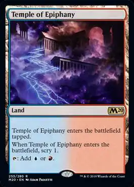 MtG 2020 Core Set Rare Foil Temple of Epiphany #253