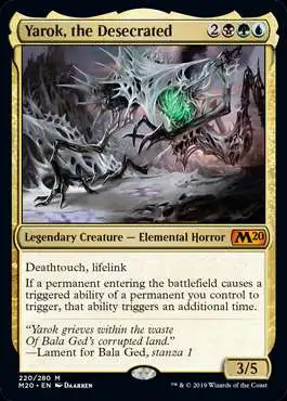MtG 2020 Core Set Mythic Rare Foil Yarok, the Desecrated #220