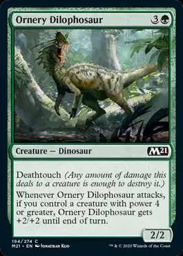 MtG 2021 Core Set Common Ornery Dilophosaur #194