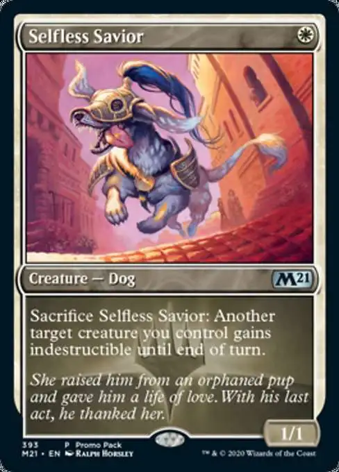 MtG 2021 Core Set Uncommon Selfless Savior #393 [Promo]