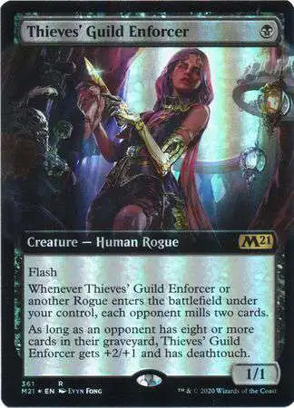 MtG 2021 Core Set Rare Thieves' Guild Enforcer #361 [Extended Art Foil]