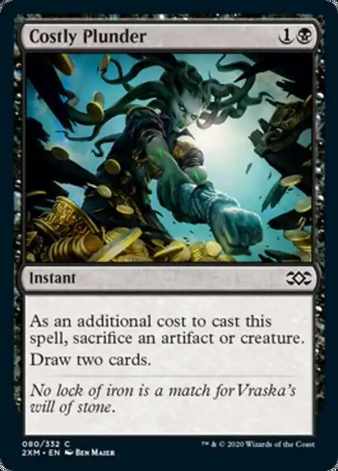 Magic The Gathering Double Masters Single Card Common Costly Plunder 80 -  ToyWiz