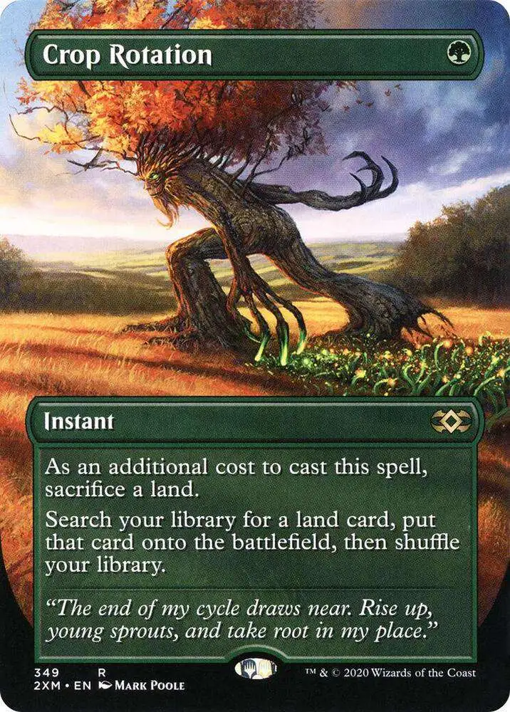 Magic The Gathering Double Masters Single Card Rare Crop Rotation 349 ...