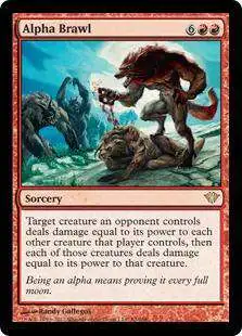 MtG Trading Card Game Dark Ascension Rare Alpha Brawl #82