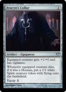 MtG Trading Card Game Dark Ascension Uncommon Avacyn's Collar #145