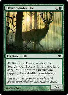 MtG Trading Card Game Dark Ascension Common Dawntreader Elk #111