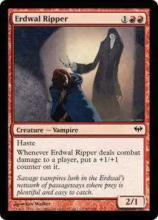 MtG Trading Card Game Dark Ascension Common Erdwal Ripper #86