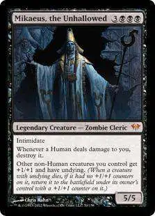 MtG Trading Card Game Dark Ascension Mythic Rare Foil Mikaeus, the Unhallowed #70