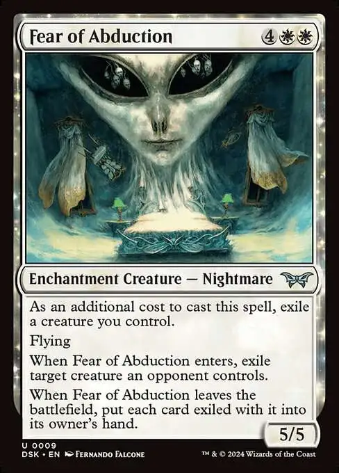 MtG Duskmourn: House of Horror Uncommon Fear of Abduction #9