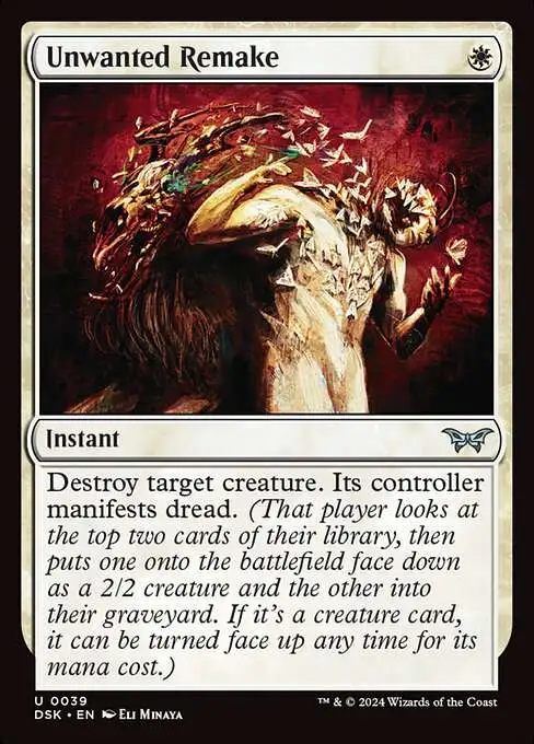 MtG Duskmourn: House of Horror Uncommon Foil Unwanted Remake #39