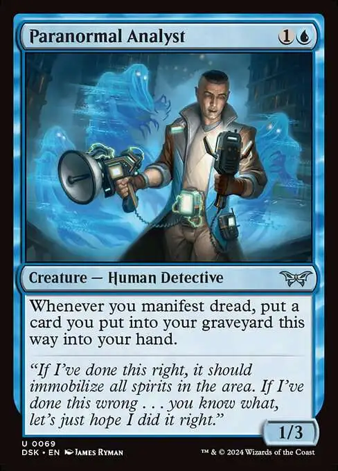 MtG Duskmourn: House of Horror Uncommon Paranormal Analyst #69