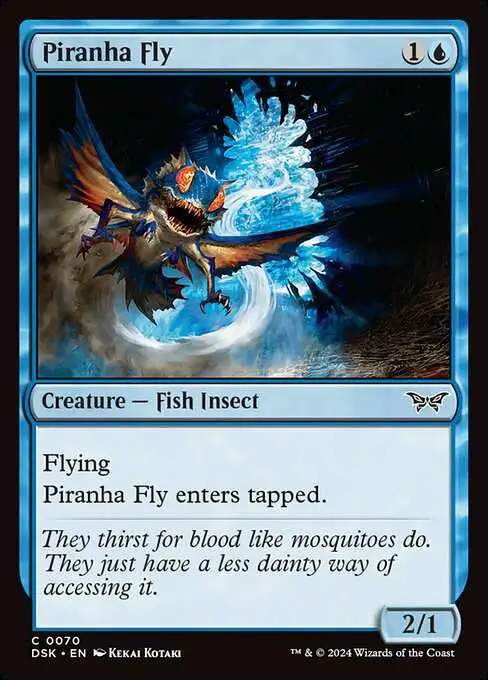 MtG Duskmourn: House of Horror Common Piranha Fly #70