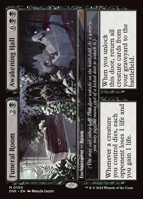 door cards mtg Magic The Gathering - The Lord of the Rings Creatures you control of the chosen type get +1/+1 for each charge counter on this artifact. Rooms Rumination: Unlocking Duskmourn's Split-Card