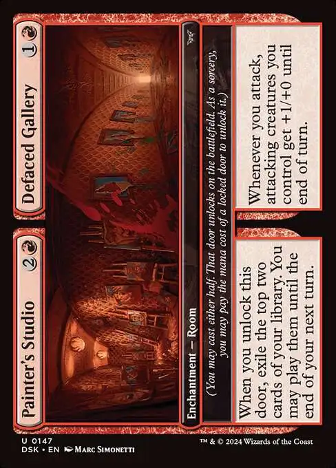 MtG Duskmourn: House of Horror Uncommon Painter's Studio // Defaced Gallery #147